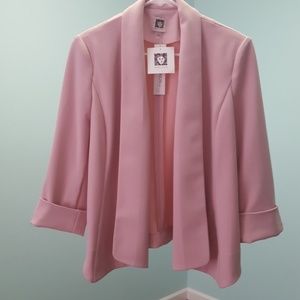 Anne Klein blush pink blazer